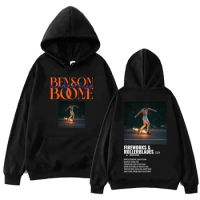 Benson Boone 2024 New Album Hoodie Man Woman Harajuku Pullover Tops Sweatshirt Fans Gift