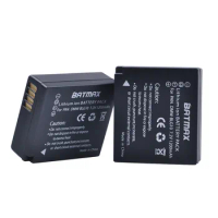 2Pcs DMW-BLG10 BLG10E BLG10PP BLE9 BLE9E Batteries for Panasonic Lumix DMC GF6 GX7 GF3 GF5 ZS100 ZS60 LX100 GX85 DC-ZS70 GX80