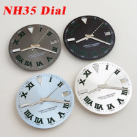 NH35 dial Ice blue luminous S dial 28.5mm fit NH35 NH36 movements watch accessories
