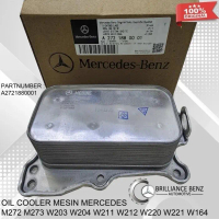 OIL COOLER MESIN MERCEDES BENZ M272 W203 W204 W212 W221 W164 W251 ORIGINAL A2721880001