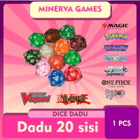 Dice / dadu 20 sisi Pokemon, mtg, yugi, DND V2