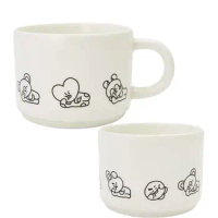 2024 New Line Friends Bt21 Ceramic Mug Mang Koya Rj Kawaii Office Coffee Milk Tea Breakfast Drinking Cup Kitchen Birthday Gift