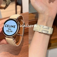 Tali Pinggang Kulit, 20mm dan 22mm, Untuk Jam Tangan Samsung Galaxy 7 FE, 5 pro, 4, 6, 44mm dan 40mm