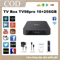 Android TV Box TV98 Pro Crack 16+256GB, Android 14.0 8K WIFI băng tần kép, kết nối bluetooth