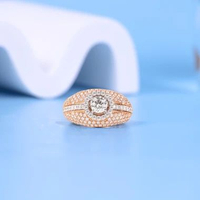 Cincin Berlian Eropa Model Dome Setting - JB Berlian