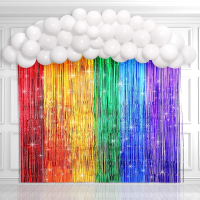 Rainbow Party Backdrop Balloon Arch Kit Decorations Rainbow Cloud Birthday Photo Props Booth Backdro