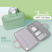 適用於 Matebook Deall XPS Mac M1 M2 的筆記本電腦 PU 皮套包女士男士 180 全開 15