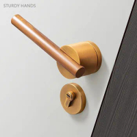 Chinese Walnut Handle Bedroom Door Lock Indoor Mute Security Split Lockset Home Hardware High Quality Magnetic Door Locks