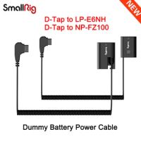 SmallRig D-Tap DTAP to LP-E6NH Dummy Battery Power Cable for Canon EOS R6 Mark II/R7/R6/R/R5/6D/R5C/6D Mark II/5D Mark III 4252