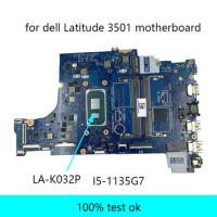 For Dell VOSTRO 3400 3500 Inspiron 3501 LA-K032P With i3-1115G4 i5-1135G7 CPU Laptop Motherboard Notebook Mainboard Tested OK