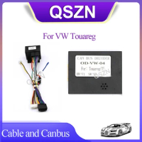 Canbus Box Decoder OD-VW-04 For VW Touareg Wiring Harness Power Cable Android Car radio Multimedia Player