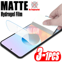 1-3PCS Matte Full Curved Hydrogel Film For Xiaomi Redmi Note 10 10T 5G Pro Max 10S Redmy Note10Pro Note10S 5 G Screen Protector