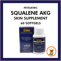 COD PETDiatric® SQUALENE AKG Anjing Kucing Skin Supplement 60 softgels