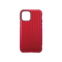 【Gramas】iPhone 11 Pro 5.8吋 Rib 軍規防摔經典手機殼(紅)