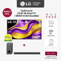 [New] LG OLED evo AI C5 65\ 4K Smart TV + S80QY 3.1.3ch Soundbar [Bundle Deal]"