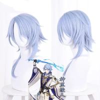 Game Genshin Impact Kamisato Ayato Cosplay Wig Genshin Impact Kamisato Ayaka brother Ayato Wigs