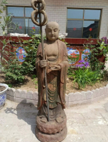 楠木佛像木雕地藏王菩薩擺設彩繪身高1.2米總高1.3米
