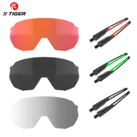 X-TIGER WJK Cycling Glasses Accessories Photochromic Lens Bike Glasses Feets Polarized Lens Replacement Lense Myopia Frame