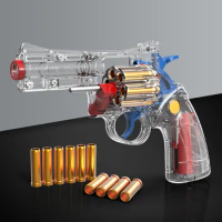ZP5 Gun Toys Revolver Pistol Manual Air Soft Bullet Blaster Model Toy Gun Pistolas Weapons for Adults Boys Kids Outdoor Game Toy