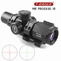 T-Eagle MR Pro 3x30IR Optical Caza Weapons Lunettes Compact 34mm Tube Rifle Scope For Hunting Airsoft Sight Airgun Riflescope