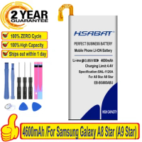 100% HSABAT 4600mAh EB-BG885ABU Battery For Samsung Galaxy A8 Star (A9 Star) SM-G885F SM-G8850 SM-G885Y