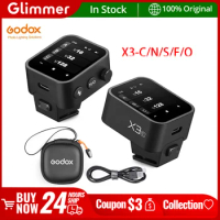 Godox X3 TTL HSS 2.4G Wireless Flash Trigger OLED Touch Screen Transmitter Quick Charge for Canon Nikon Sony Fujifilm