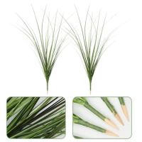 Artificial Grass Plants Onion Grass Faux Shrubs Plant Flowers Wheat Grass Fake Greenery Stems Home Garden Kitchen Office