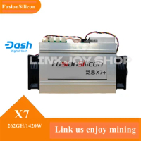 DASH Asics X7 262GH with X11 Algorithm Miners 1420W Power Consumption from FusionSilicon