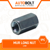 Mur Long Nut M6x18 Panjang 18 mm Mur Panjang Hexagon Heksagon