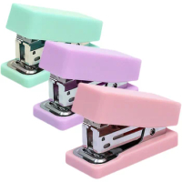 Small Stapler Creative Tiny Staplers Heavy Duty Hand Held Compact Book Paper Office for Desk