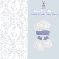Carrol n Barrol New Born Set - Sarung Tangan Kaki & Topi Bayi RF Dusk Blue