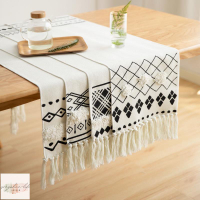 北歐風桌布 桌旗 現代簡約桌巾 茶幾布 長條桌布 餐廳櫃子蓋布 居家裝飾 拍照背景布