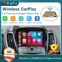 Wireless CarPlay for Ford Focus Escape Fiesta C-max with Android Auto Interface Mirror Link AirPlay Car Play Function