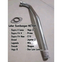 NETRAL Leher Sambungan Knalpot Standar untuk Jupiter Z Vega Smash Shogun Supra X Grand Blade Asli Fo