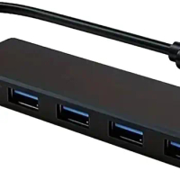 4-Port USB 3.0 Hub, Ultra-Slim Data USB Hub, for MacBook, Mac Pro, Mac Mini, iMac, Surface Pro, XPS, PC, Flash Drive