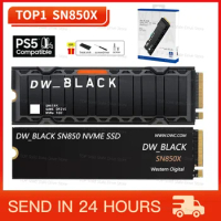 1TB 2TB SSD Sata SN850X with Heatsink Ssd Nvme M2 PCIe 4.0 M.2 2280 7300MB/S Drives for PS5 PlayStation5 Laptop Gaming Computer