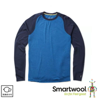 【SmartWool 美國 男 NTS 250長袖衫《鈷深藍/海軍藍》】SW0NP600/保暖長袖/內層/衛生衣