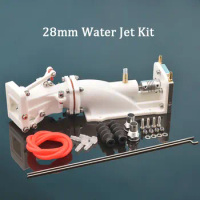 28mm Water Jet Boat Pump Spray Water Thruster With Moving Backwards Function 28mm Propeller w/Coupling for RC Model Jet Boats