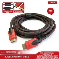Kabel HDMI/HDMI TO 3RCA/RCA 2R-2R/3R-3R OFC Audio/Video Streo High Grade Cable Hitam&Transparan HDMI
