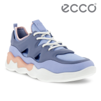 ECCO ELO W 躍樂多色皮革運動休閒鞋 女鞋 藍色