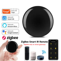 Tuya Zigbee Smart IR Remote Control Smart Home Controller Universal Infrared For TV Air Conditioner Works With Alexa Google Home