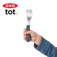 美國OXO tot 隨行叉匙組-大象灰