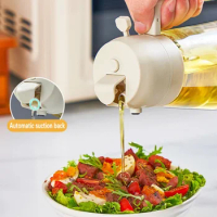 2 in1 Oil Spray Bottle Kitchen Olive Oil Dispenser Leakproof Cook Oil Spray Kitchen Gadget for Cooking BBQ Salad Steak Baking
