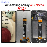 New For Samsung Galaxy A12 Nacho LCD A127 A127M A127U LCD Display Touch Screen Digitizer Assembly For Samsung A127F LCD