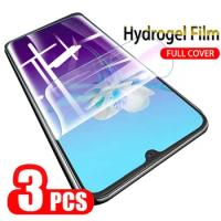 3PCS Protective Hydrogel Film For Vivo V21e 4G 5G 6.44" V21s V21 V2061 V2066 V2108 V2050 V2055 Screen Protector Cover Film