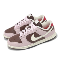 【NIKE 耐吉】休閒鞋 Wmns Dunk Low 女鞋 男鞋 粉紅 棕 草莓巧克力 麂皮(HM0987-200)
