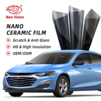 76cmX3m Nano Ceramic Sun Solar Car Window Tint Film Anti-glare 99% High Insulation UV Protection Glass Sticker Skin Care
