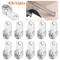 【HOT stock Window hardware】 4/8/12pcs Bracket, Hanging clothes rod fixation, wardrobe clothes rail b