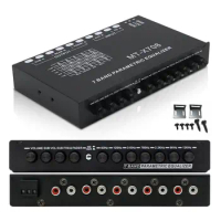 7 Band Car Equalizer Multifunctional Car Audio EQ Tuning Crossover Amplifier Parametric Equalizer Car Audio Equalizer