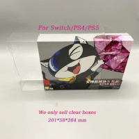 100PCS PET Protective cover for SWITCH NS PS4 for P5S Persona 5 limited edition transparent display collection storage box
